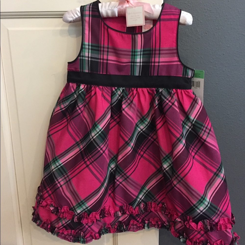 Oshkosh B’gosh pink plaid holiday dress
